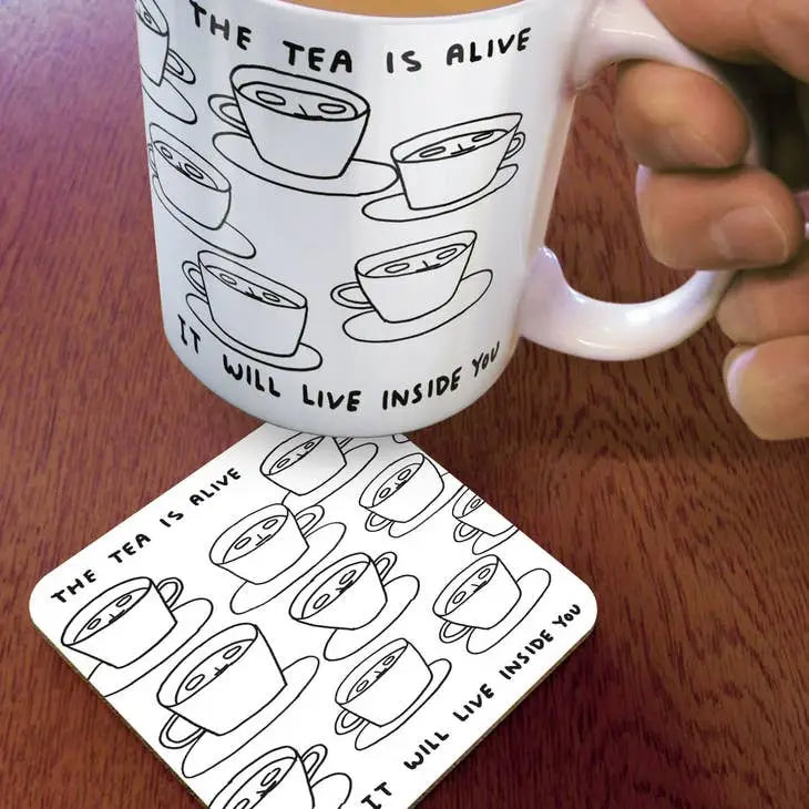 The Tea Is Alive Coaster - PABOOM