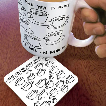 Too Much Tea Coaster - PABOOM