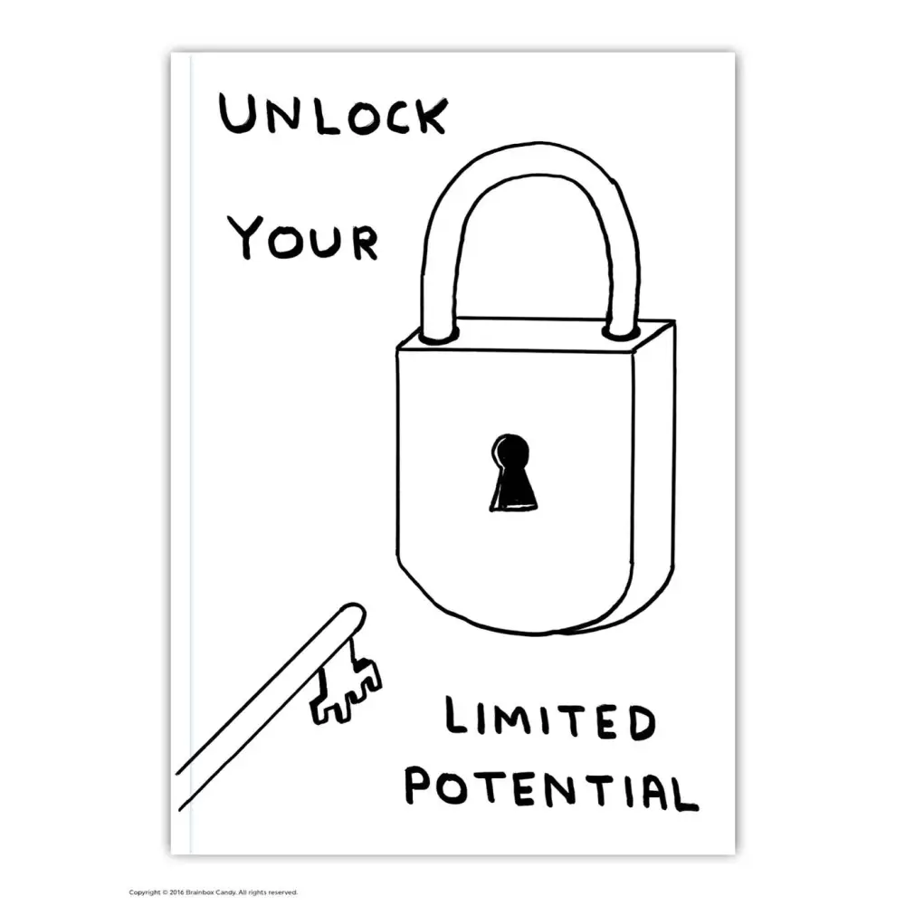 Unlock Your Limited Potential  A6 Notebook - PABOOM