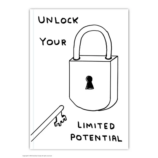Unlock Your Limited Potential  A6 Notebook - PABOOM