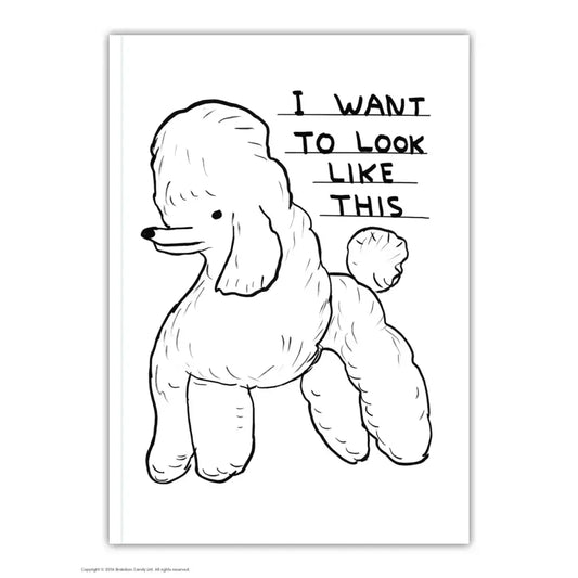 Want To Look Like This Lined A6 Notebook - PABOOM