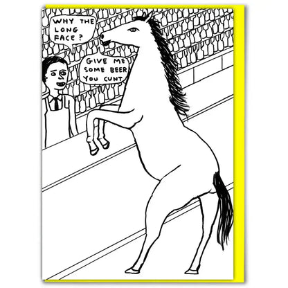 Why The Long Face Card - PABOOM