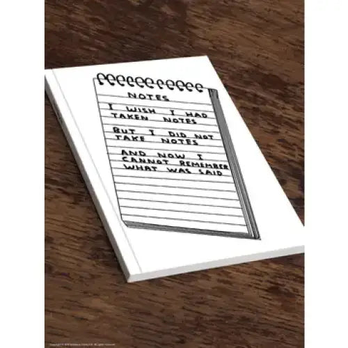 Wish I'd Taken Notes A5 Notebook - PABOOM