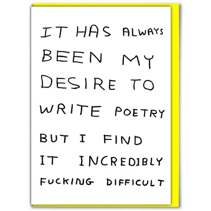 Write Poetry Card - PABOOM