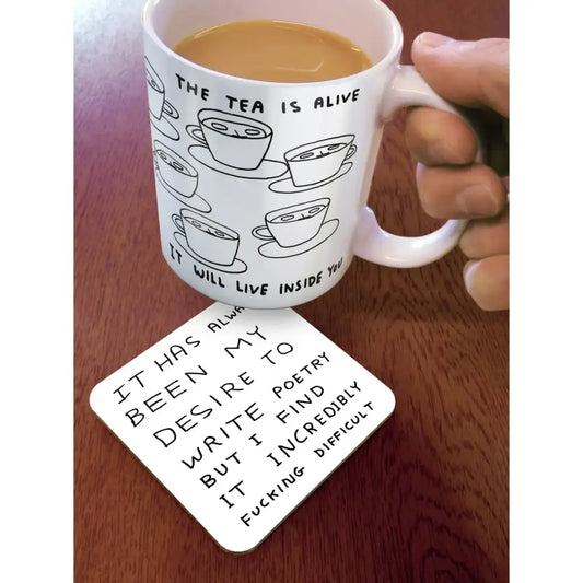 Write Poetry Coaster - PABOOM