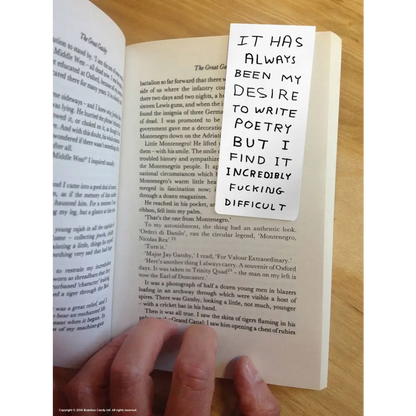 Write Poetry Magnetic Bookmark - PABOOM