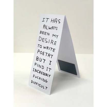 Write Poetry Magnetic Bookmark - PABOOM