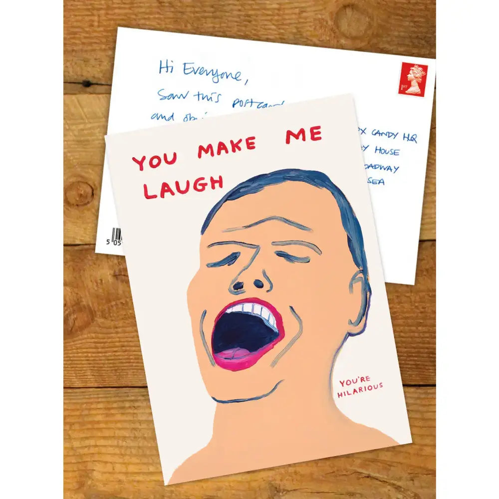 You Make Me Laugh Postcard - PABOOM