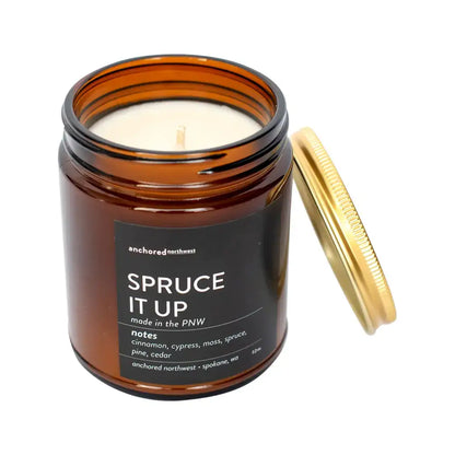 Spruce It Up Amber Soy Candle