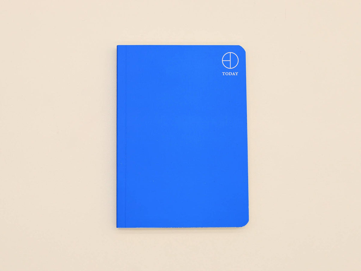 Cornflower blue Today softcover planner with a minimal foil logo - PABOOM