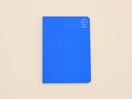Cornflower blue Today softcover planner with a minimal foil logo - PABOOM