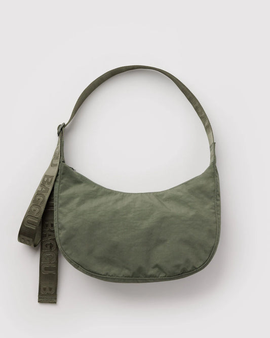 BAGGU Medium Nylon Crescent Bag - Caper