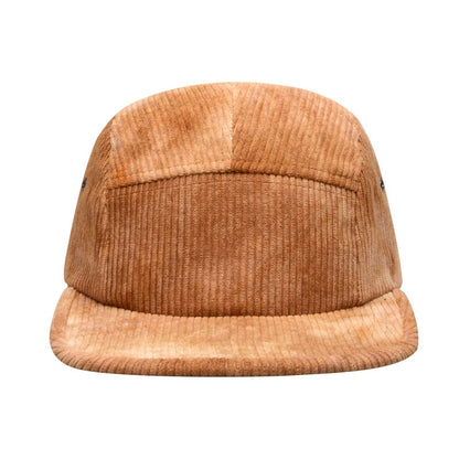 Corduroy Solid & Tie Dye 5 Panel Hat Camp Cap - Beige