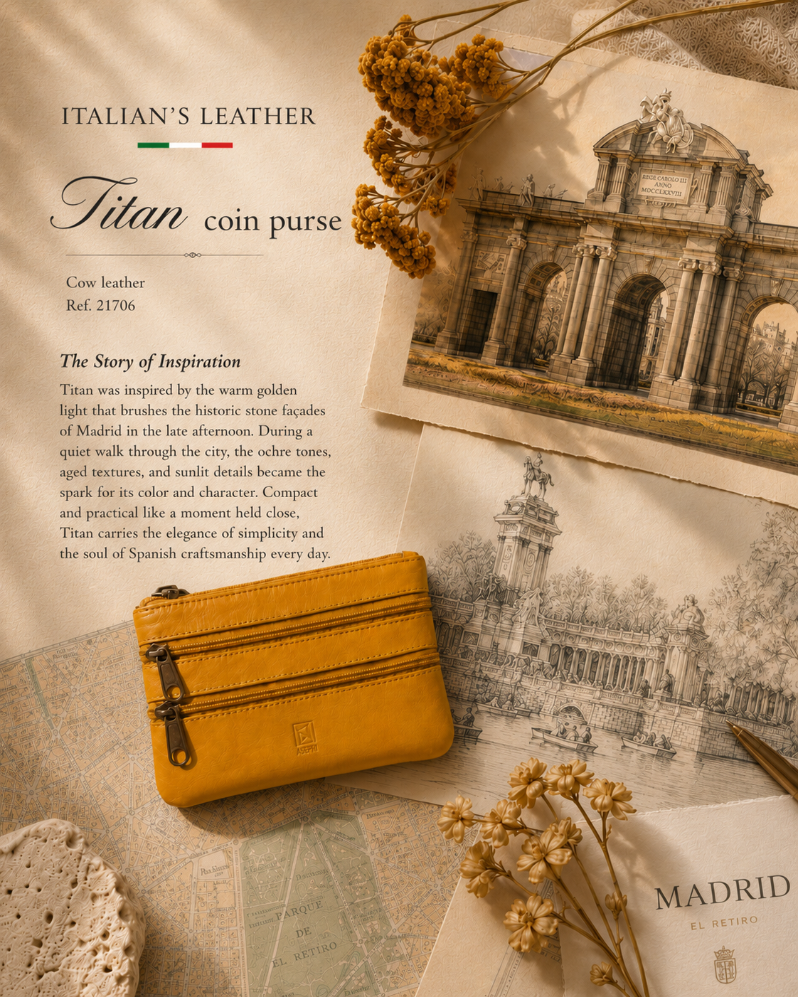 Titan Leather Wallet - Brown