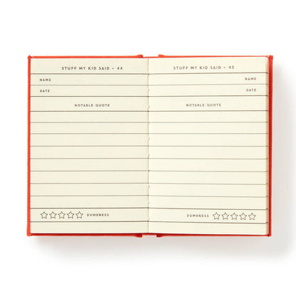 Dumb Things My Kid Said Brass Monkey mini journal - PABOOM
