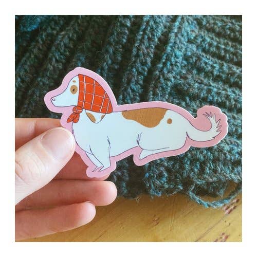 Babushka Weenie Sticker