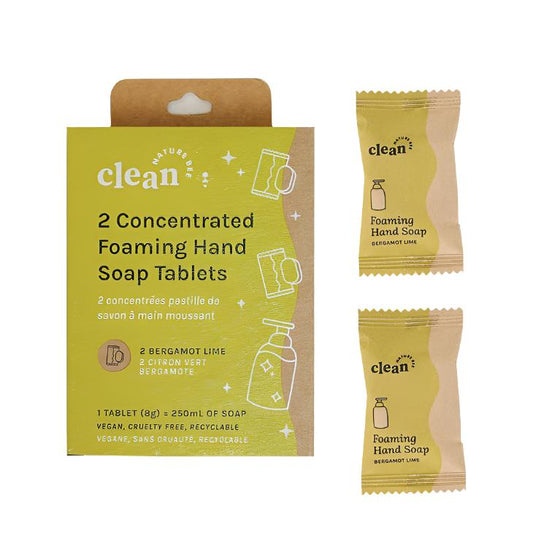 Bergamot Lime Concentrated Foaming Hand Soap Tablets 2pk