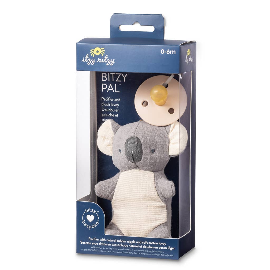 Bitzy Pal Natural Rubber Pacifier & Plush - Koala