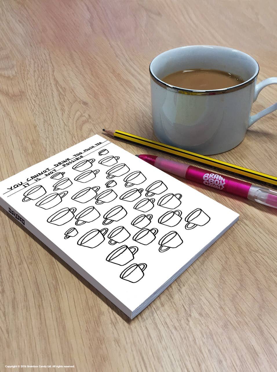 Drink Too Much Tea  A6 Notebook