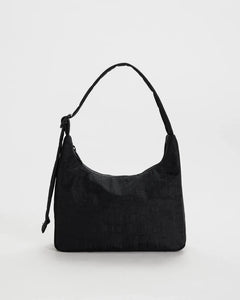 Mini Nylon Shoulder Bag Black
