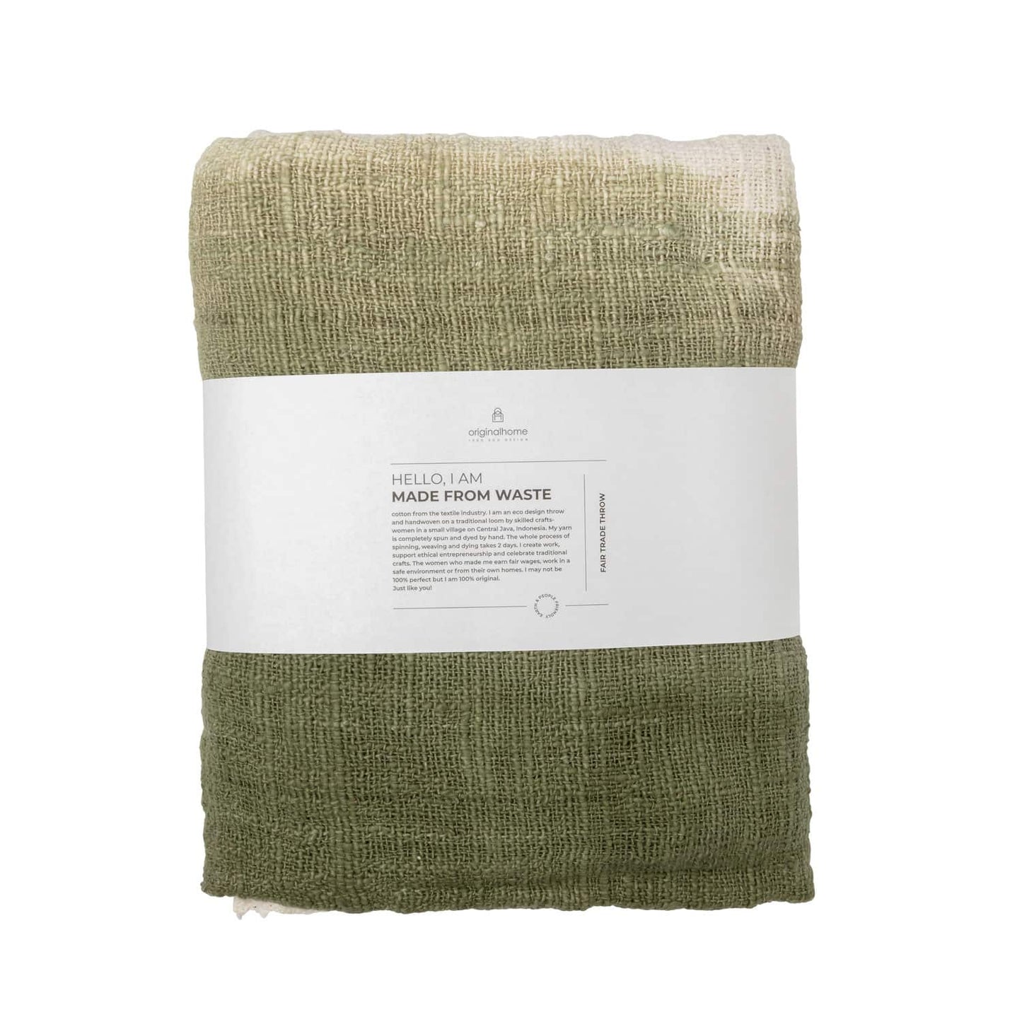 Waste Cotton Throw - Beige