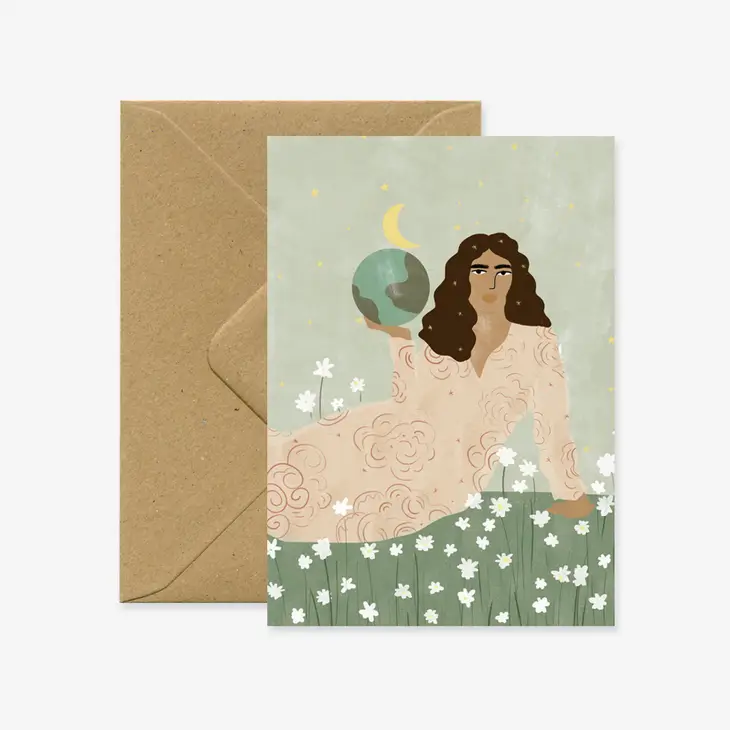 God is a Woman Greeting Card