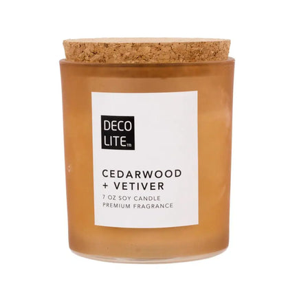 Cedarwood + Vetiver Soy Candle - PABOOM