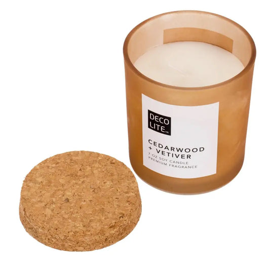 Cedarwood + Vetiver Soy Candle - PABOOM
