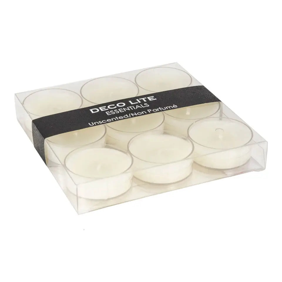 Tealights Unscented 9pc - PABOOM