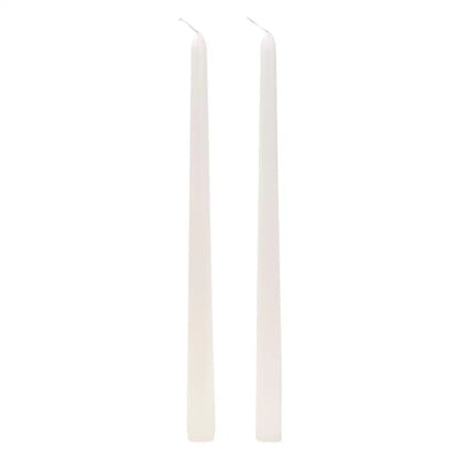 White 12" Taper Candles Set - PABOOM