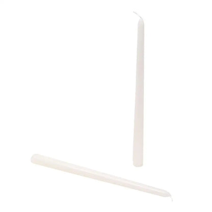 White 12" Taper Candles Set - PABOOM