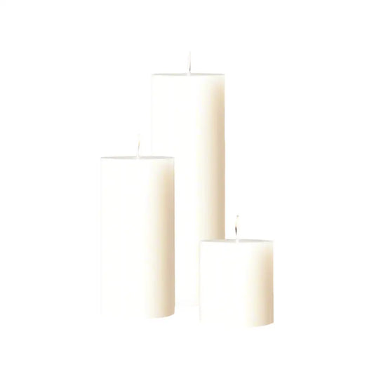 White Pillar Candle - PABOOM
