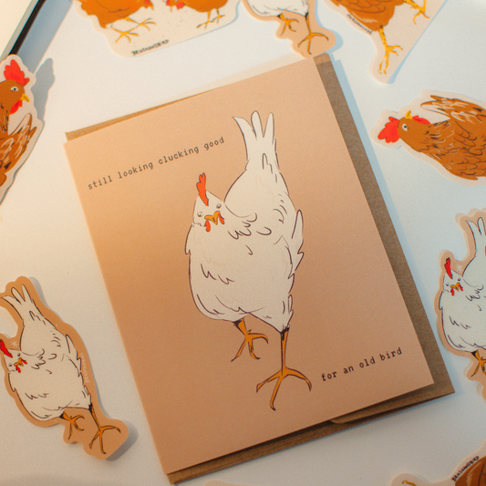 Chicken Pun Birthday Card