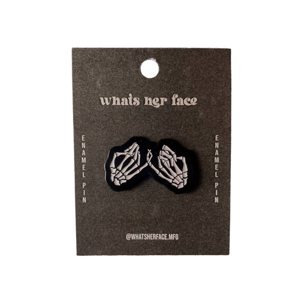 Pinky Swear Skeleton Hands Enamel Pin