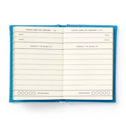 Tiny Hopes + Dreams Brass Monkey mini journal spine - PABOOM