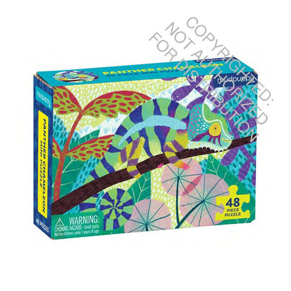 Panther Chameleon puzzle fun facts insert - PABOOM