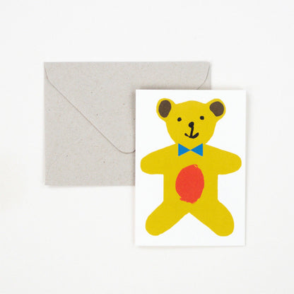 Little Teddy Bear Card shown at an angle