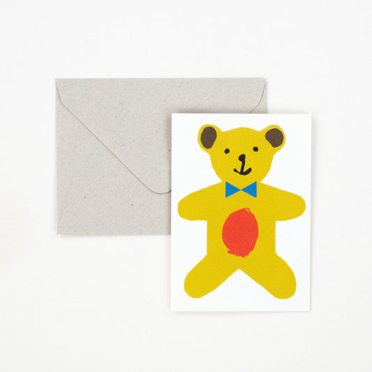 Little Teddy Bear Card shown at an angle