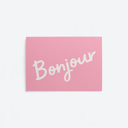 Bonjour Postcard