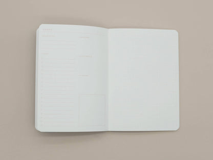 Cornflower Blue Today planner softcover detail - PABOOM