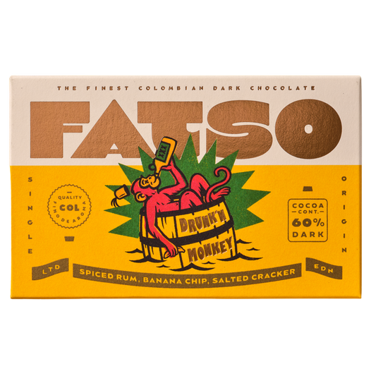 Drunk'n Monkey 150g - 60% Dark Chocolate Vegan Chunky Bar