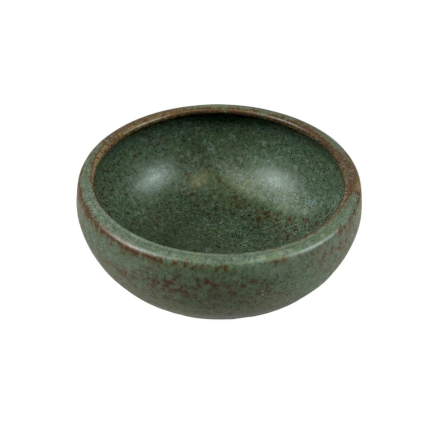 Nature Green shallow bowl shown from above