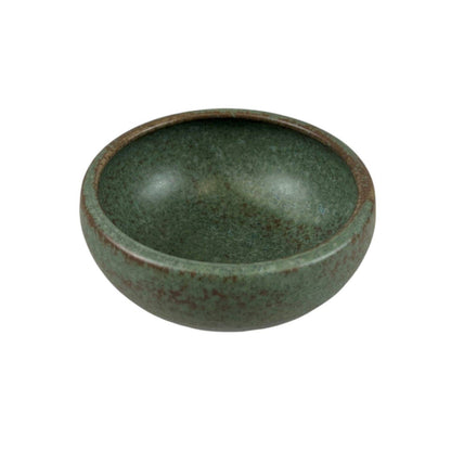 Nature Green shallow bowl shown from above