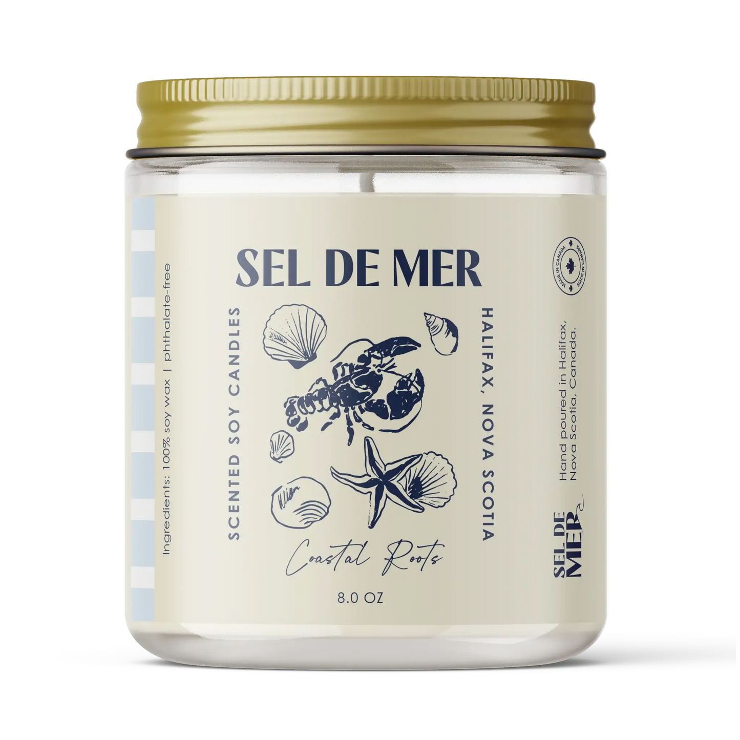 Sel de Mer Soy Candle - Sunlit Citrus
