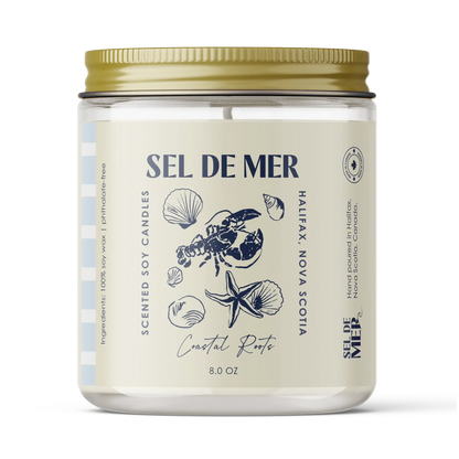 Sel de Mer Soy Candle - Sunlit Citrus