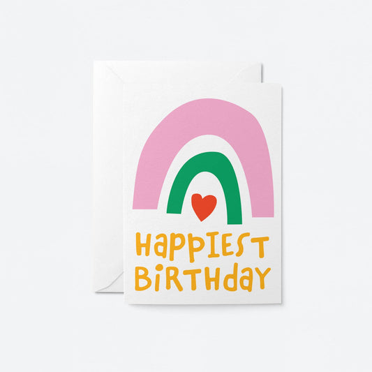 Happiest Birthday Rainbow Card