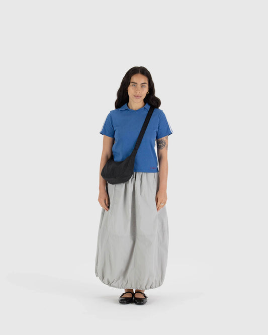 BAGGU Small Nylon Crescent Bag - Black