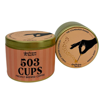Charleston & Harlow Standards Range gold travel tin candle collection