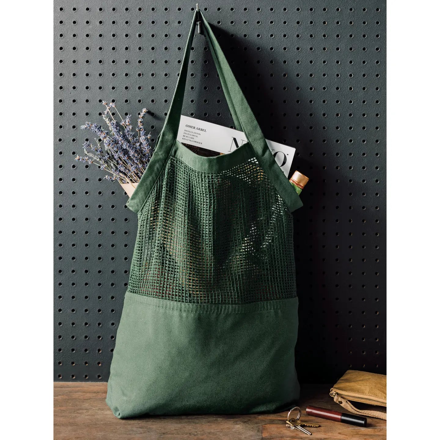 Jade Green Mercado Tote Bag