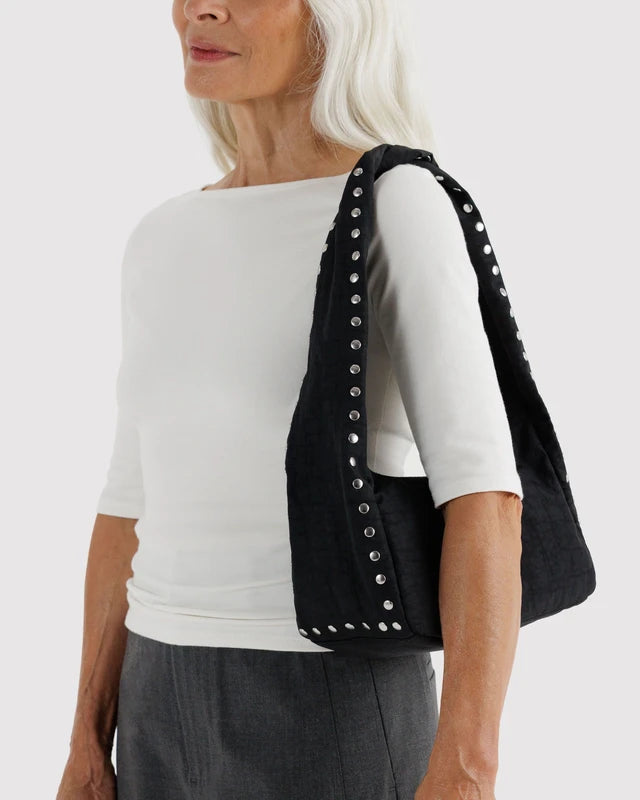 BAGGU Small Nylon Meringue Bag Studs interior pocket detail - PABOOM